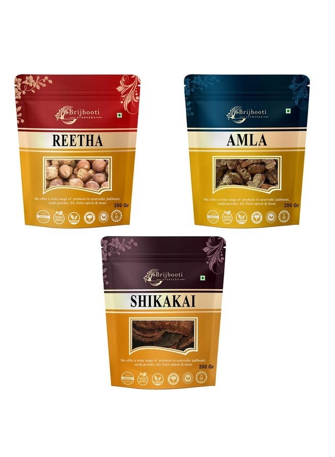  بريجبوتي مجموعة ريثا أملا شيكاكاي للشعر (شكل خام) 600 جرام - Image 1