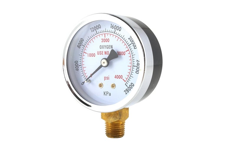 Sa - SA High Pressure Oxygen Regulator Gauge 0-4000 psi - 2.5 inches - Image 2