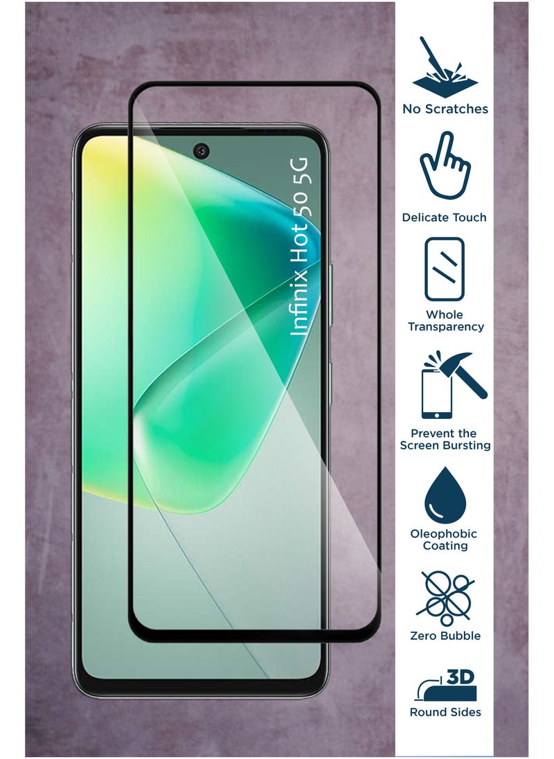 لاصقة حماية للشاشة بتغطية كاملة لهاتف إنفينيكس هوت 50 5G - Image 2