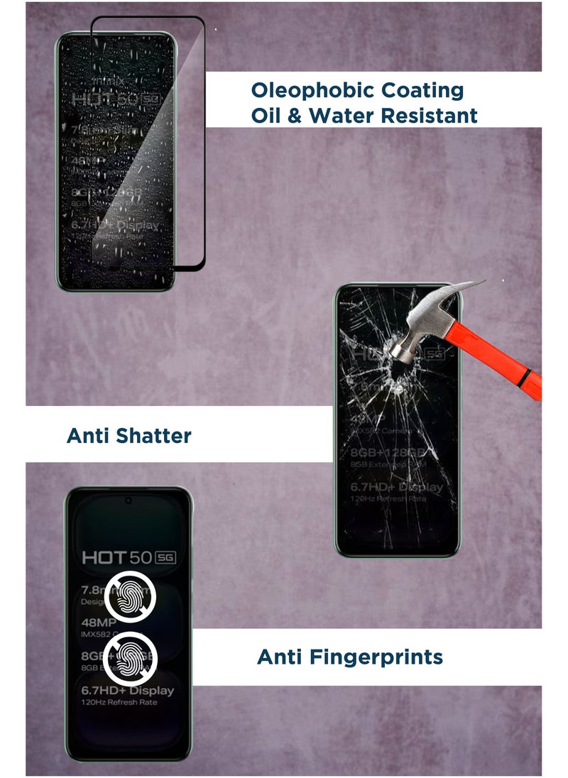 لاصقة حماية للشاشة بتغطية كاملة لهاتف إنفينيكس هوت 50 5G - Image 4
