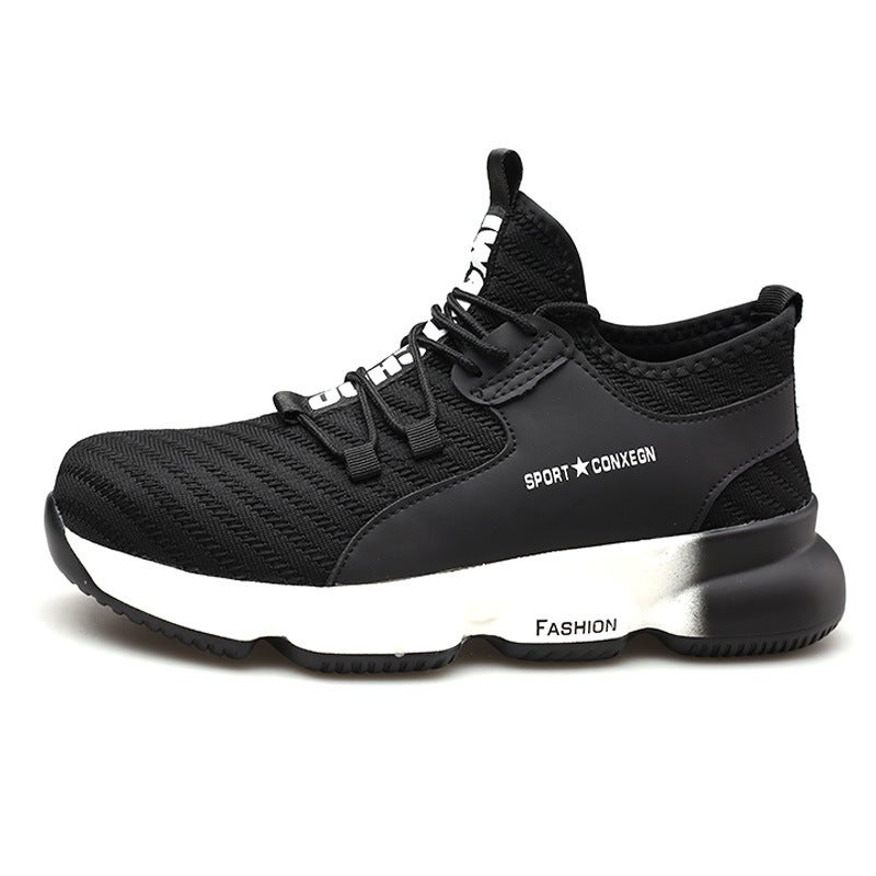 Manufacturers Supply Anti-Smash And Anti-Puncture Safety Shoes For Men'S Summer Breathable Shock-Absorbing Lightweight Air Cushion Safety Shoes For Construction Site - Image 5
