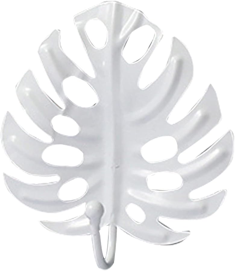 Leaf Shaped Wall Mount Coat Key Hook No Punch Holder Rack For Bedroom Living Room Color A - Image 2