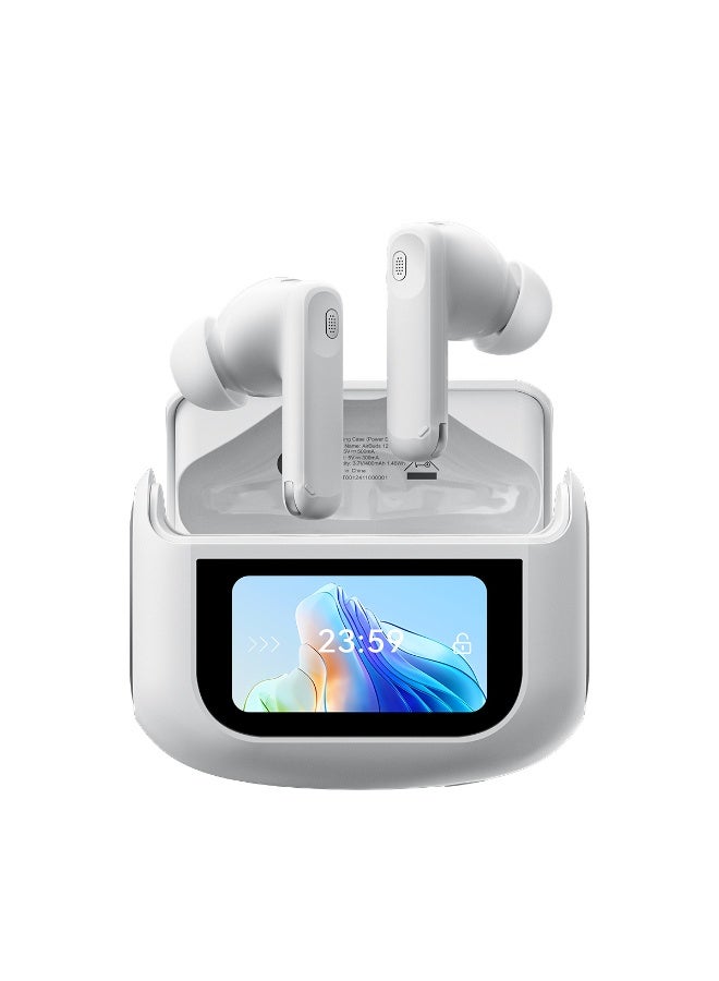 Blackview Blackview AirBuds 12 IPX7 Waterproof ANC/ENC Noise Cancellation In-ear TWS Earbuds Ivory White  - Image 5