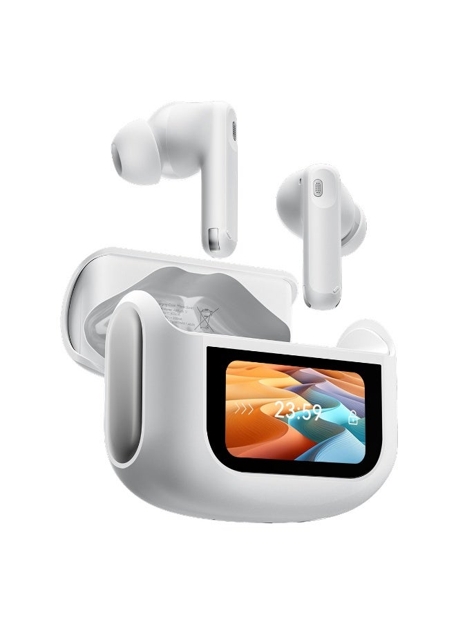 Blackview Blackview AirBuds 12 IPX7 Waterproof ANC/ENC Noise Cancellation In-ear TWS Earbuds Ivory White  - Image 4