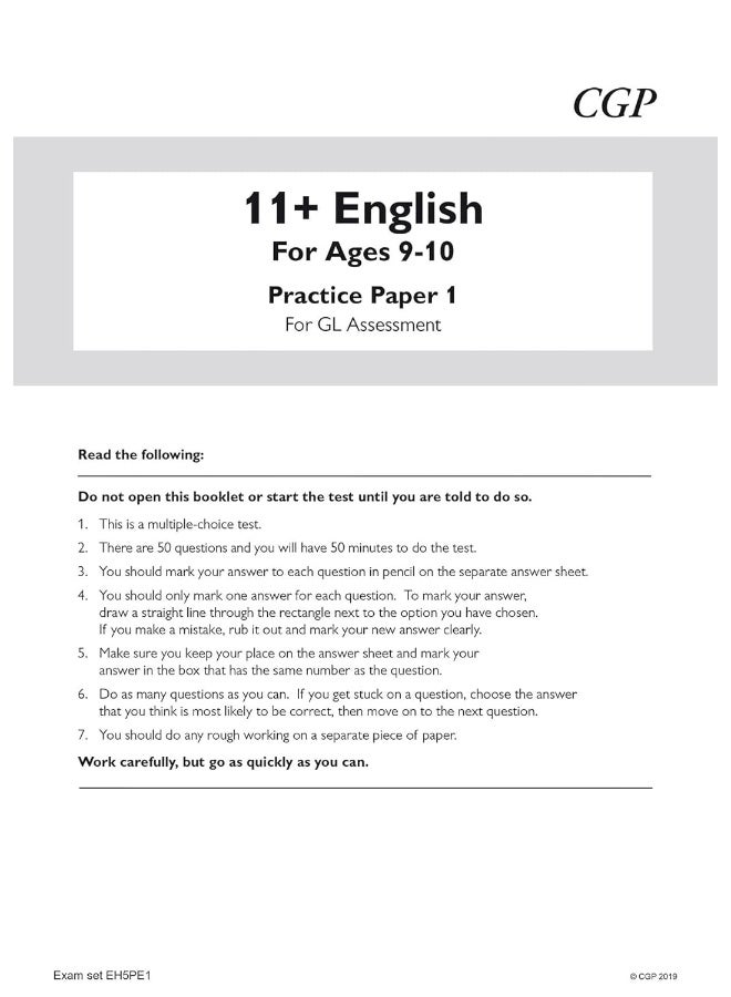 11+ GL English Practice Papers - Ages 9-10 (with Parents' Guide & Online Edition) - Image 3