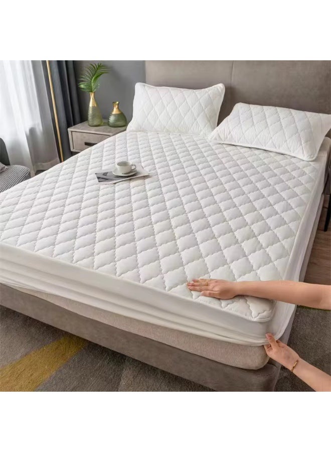 Yahor Waterproof Mattress Protector - Soft Cotton Terry Surface, Fitted Mattress Cover, Hypoallergenic Pad, Topper, Machine Washable Sheet - Image 1