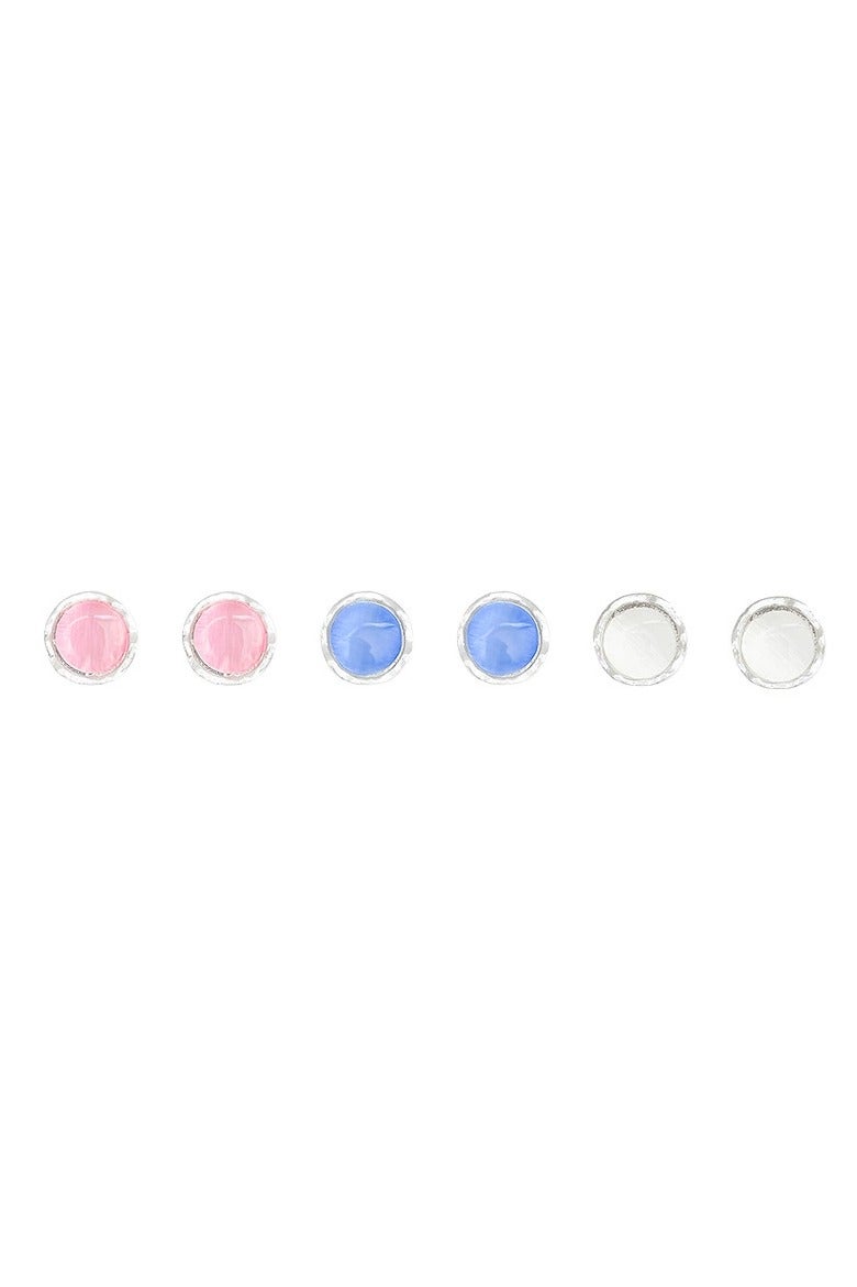 Goolsky Colorful Cat Eye Stud Earrings Set – Minimalist Forest-Inspired Jewelry for Women, Soft Chic & Everyday Wear - Image 3