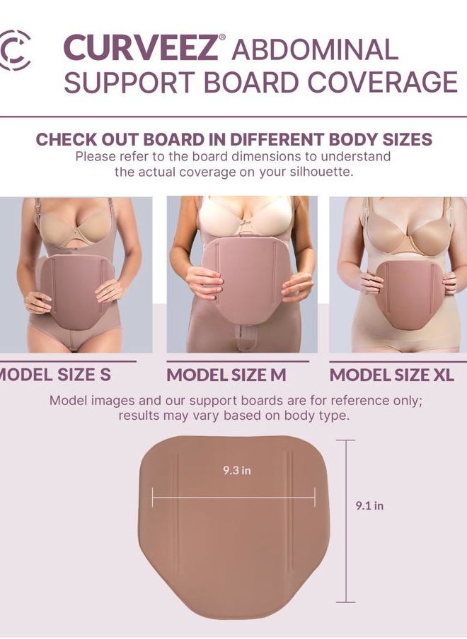 CURVEEZ Ab Board Post Surgery Liposuction - Tabla Abdominal for Tummy Tuck Recovery Must Haves - Lipo Foam Board for Flattening Abs - Abdominal Board Multipurpose - Essential Lipo Boards 360  - Image 3