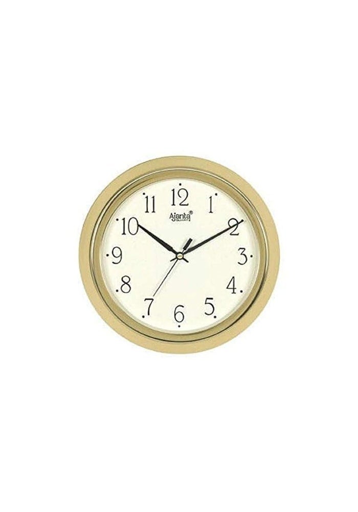 Ajanta Decorative Wall Clock – Ivory Plastic Frame, 28 x 28 x 3.5 cm | Quartz Analog Clock for Home, Office & Living Room - Image 3