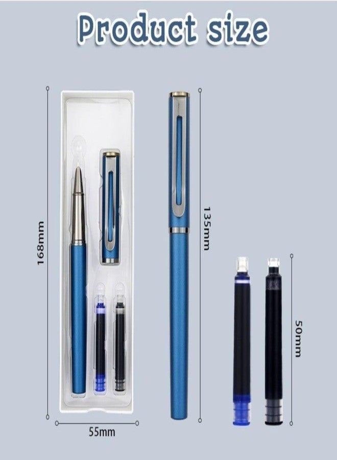 DK trades - Fountain Iridium Tip Nib Refillable Fountain Pen with 2 Refills, Kawaii Stationary Gift for Kids, Pen for Office, School Stationery Items for Kids (Assorted, Pack Of 1) - Image 3