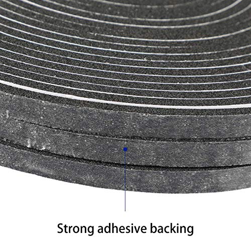 MXCELL High Density Foam Tape Waterproof Sealing Strip CR Strips Neoprene Single-Sided Adhesive EVA Seal 1" X 3/4" X 13Ft - Image 5