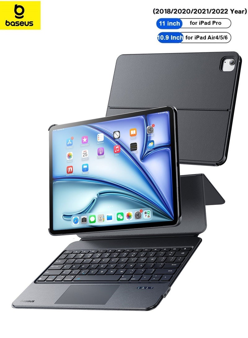 Baseus Air 4/5/6 10.9" (2024) Magnetic Detachable Keyboard Case | Ultra-Thin iPad Pro 11" (2018–2022) Keyboard Case | Stylus Pen for iPad (2020–2022) | Quick Charging iPad Pencil with Tilt Sensitivity & Palm Rejection | Compatible with iPad Pro 11 / iPad Pro 12.9 (2020/2021) / iPad Air (2020) / iPad Mini - Image 2