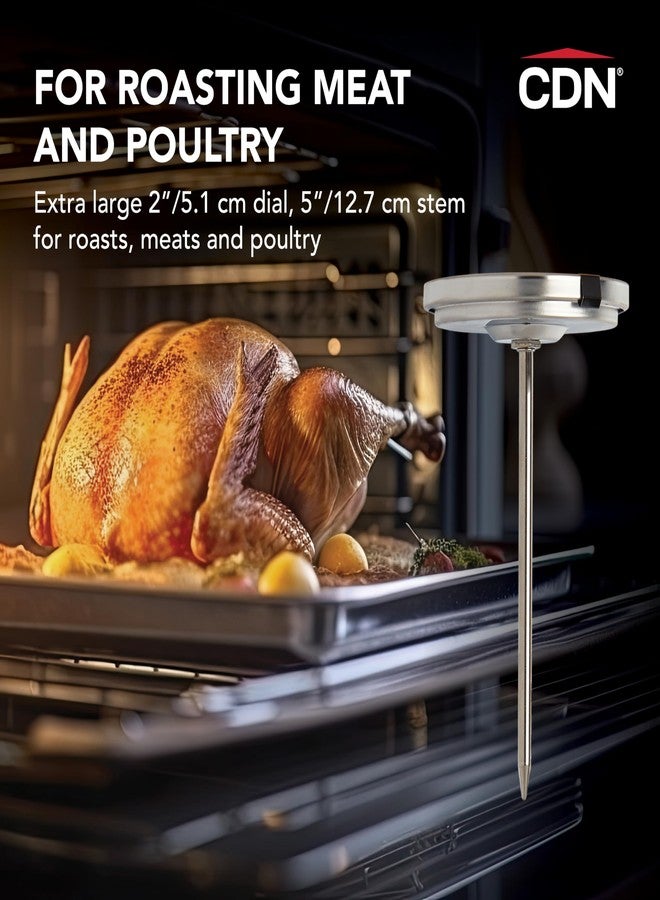 CDN Ovenproof Meat Thermometer - Glow Dial | ProAccurate® | Waterproof | 2" Dial | For Roasting, Poultry, Beef | Recalibratable | Easy-Read | IRM200-GLOW - Image 4