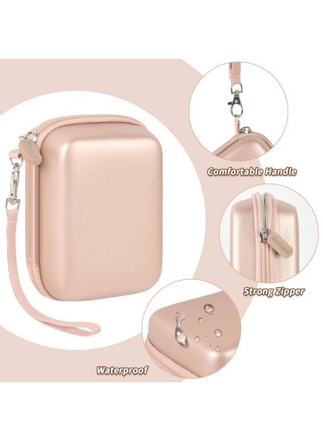 Boobowl Digital Camera Case Compatible with Yifecial/for EROOLU/for VAHOIALD/for Kaisoon/for Kodak Pixpro/for Canon PowerShot ELPH 180 190/ for Sony DSCW800 DSCW830 Digital Cameras for Travel (Rose Gold) - Image 4