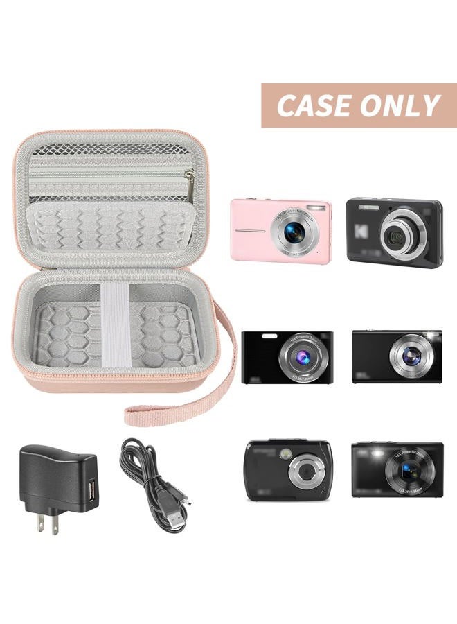 Boobowl Digital Camera Case Compatible with Yifecial/for EROOLU/for VAHOIALD/for Kaisoon/for Kodak Pixpro/for Canon PowerShot ELPH 180 190/ for Sony DSCW800 DSCW830 Digital Cameras for Travel (Rose Gold) - Image 2