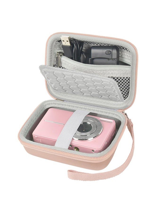 Boobowl Digital Camera Case Compatible with Yifecial/for EROOLU/for VAHOIALD/for Kaisoon/for Kodak Pixpro/for Canon PowerShot ELPH 180 190/ for Sony DSCW800 DSCW830 Digital Cameras for Travel (Rose Gold) - Image 1