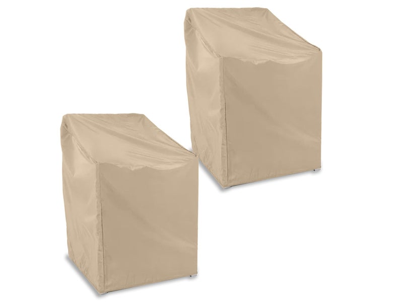 Covermates Classic Outdoor Chair Cover â€“ Heavy-Duty 12-Gauge Vinyl Patio Chair Protector, Weather-Resistant, Elastic Hem, Fits Most Garden & Deck Chairs, 25W x 28D x 36H - Set of 2 - Image 1