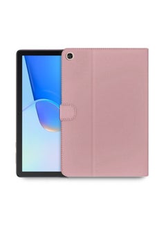 اوميكر جراب فليب ذكي من الجلد عالي الجودة مع حامل مغناطيسي لهاتف Huawei MatePad SE 2022 10.4 بوصة ذهبي وردي  - Image 1