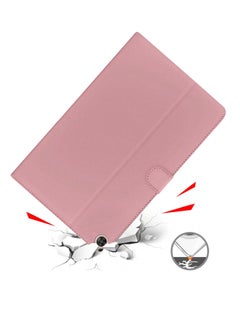 اوميكر جراب فليب ذكي من الجلد عالي الجودة مع حامل مغناطيسي لهاتف Huawei MatePad SE 2022 10.4 بوصة ذهبي وردي  - Image 5