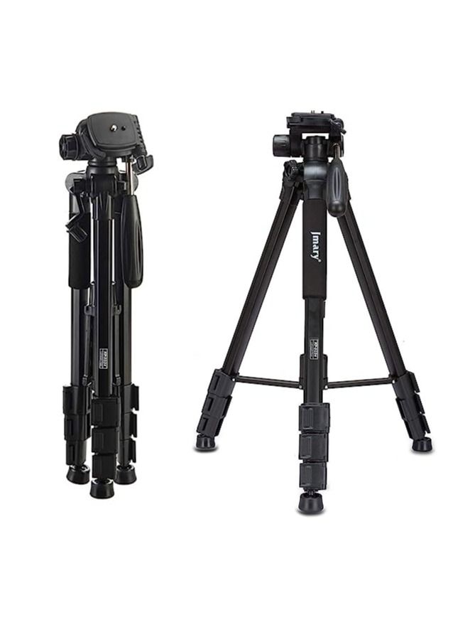 Jmary KP-2234 Professional Aluminium Tripod for All DSLR Cameras (Black) - Image 1