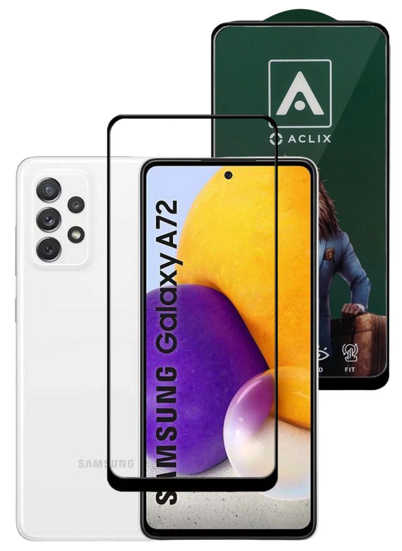 ACLIX Antistatic ESD Dustproof Premium Quality High Definition Tempered Glass Screen Protector Designed For Samsung Galaxy A72 - Image 1