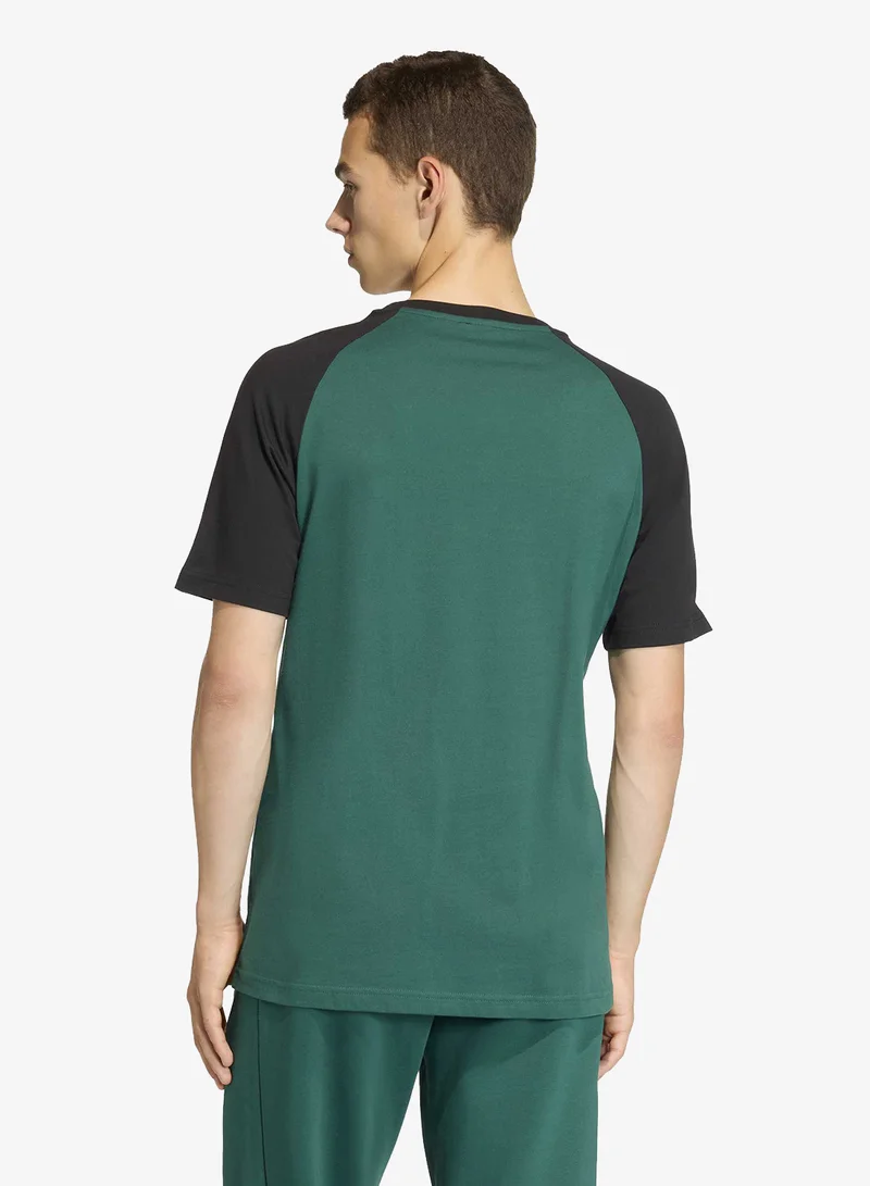 adidas Originals Chest Stripes Engineered Collar T-Shirt