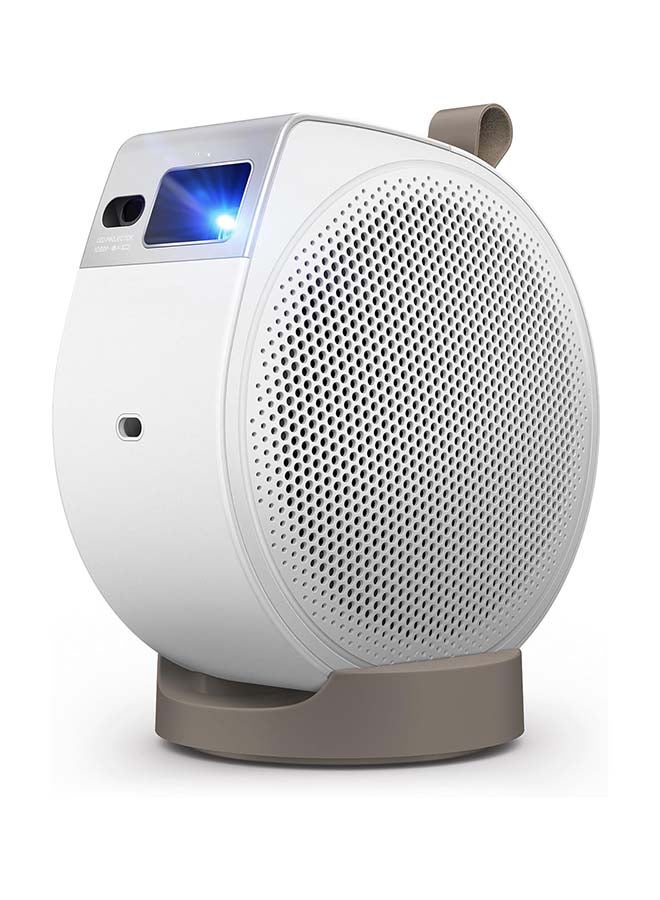 GV32 1080p Portable LED Projector, Google TV & Netflix, 500 ANSI Lumens, 4K Support, 95% Rec.709 HDR10, 135° Ceiling Projection,18W Subwoofer Speaker,WiFi,USB-C, HDMI,2-Year Warranty GV32 White