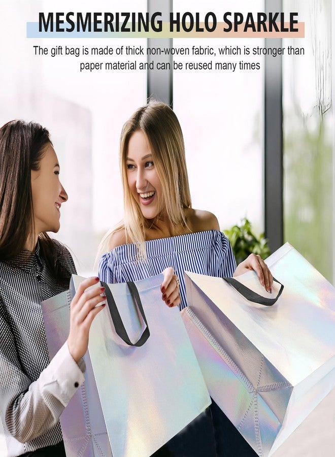 Hugro Tarfive 【12-Pack Shiny Color】 Reusable Gift Bags with Handles, Bulk Goodie Bags for Easter, Baby Shower,Kids Birthday, Party Favors, Wedding, Holiday Goodie | 16x6x12 Inches | 12 Premium Shiny Color Bag | Eco-Friendly - Image 5