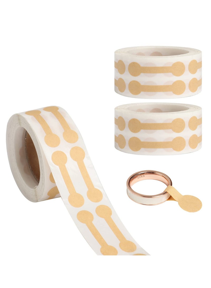 SOLARAE Jewelry Tags Blank, 1500 pcs Barbell Jewelry Price Tags, Self Adhesive Blank Price Indentification Tags, Jewelry Price Tags Stickers Labels Suitable for Bracelet, Ring, Clothing Display - Image 1