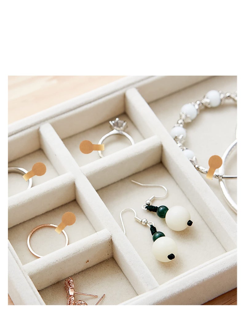 SOLARAE Jewelry Tags Blank, 1500 pcs Barbell Jewelry Price Tags, Self Adhesive Blank Price Indentification Tags, Jewelry Price Tags Stickers Labels Suitable for Bracelet, Ring, Clothing Display - Image 5