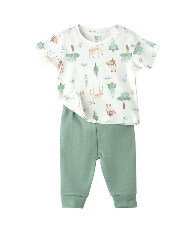Tiny Hug NEWBORN BOY'S 2 PCS SET  SHORT SLEEVE - Image 1