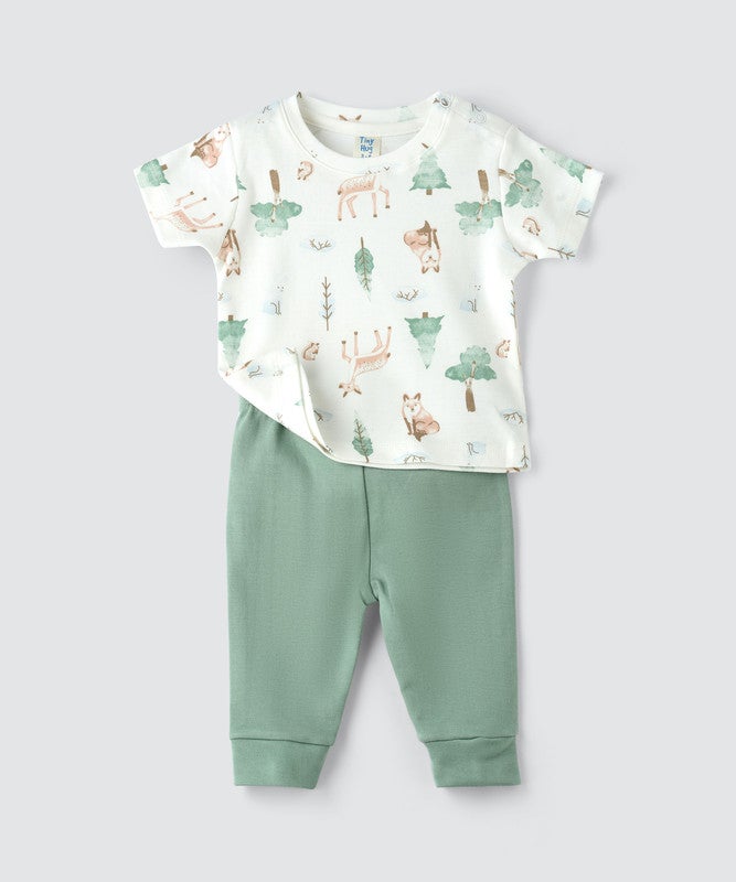 Tiny Hug NEWBORN BOY'S 2 PCS SET  SHORT SLEEVE - Image 2