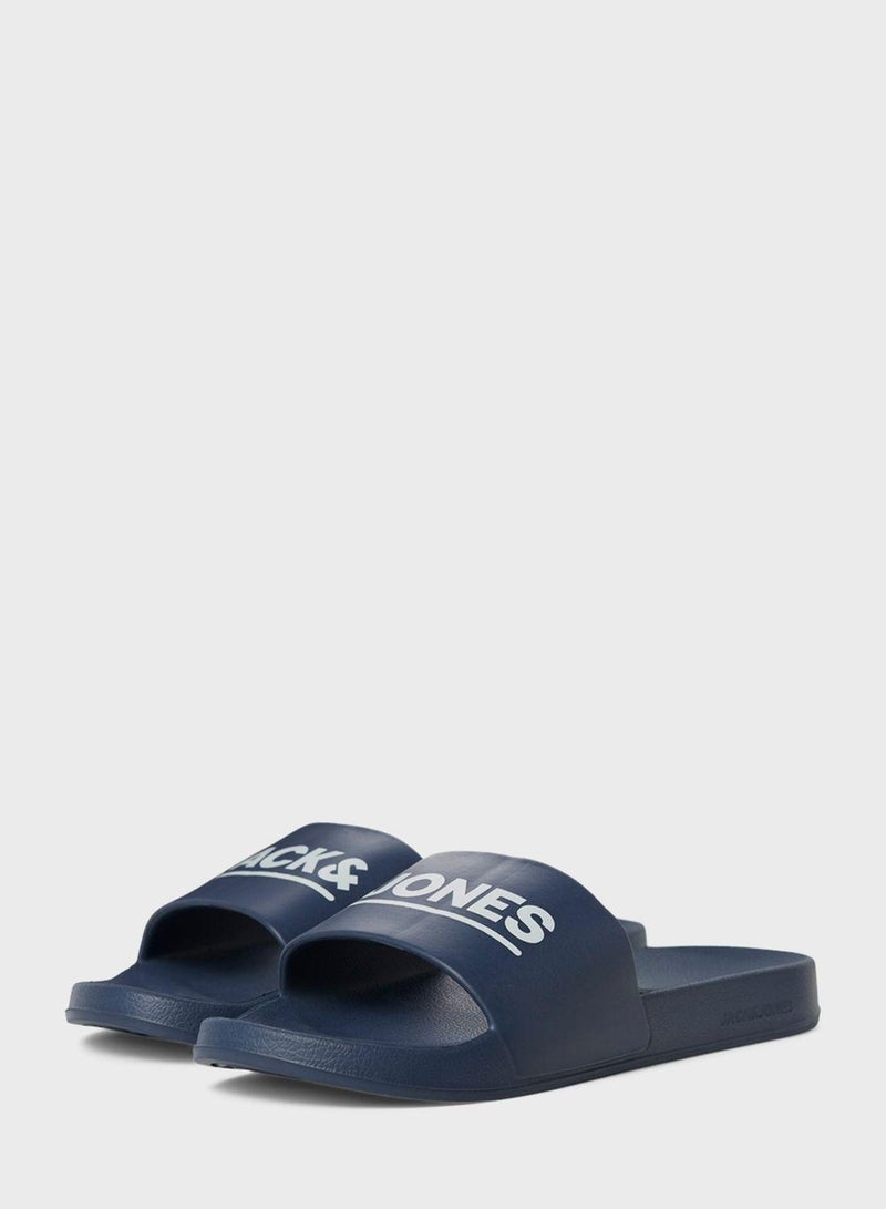 جاك اند جونز شبشب جيه اف دبليو وولي بشريط واحد مزين بطباعة - Image 2