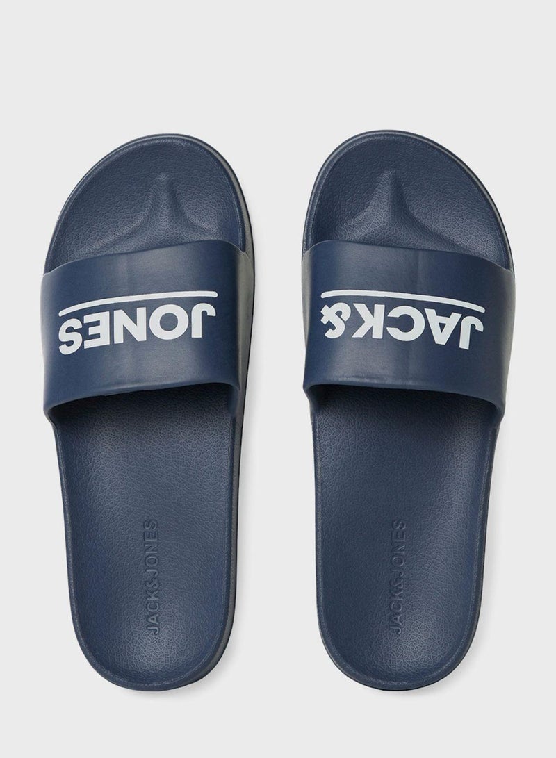 جاك اند جونز شبشب جيه اف دبليو وولي بشريط واحد مزين بطباعة - Image 3