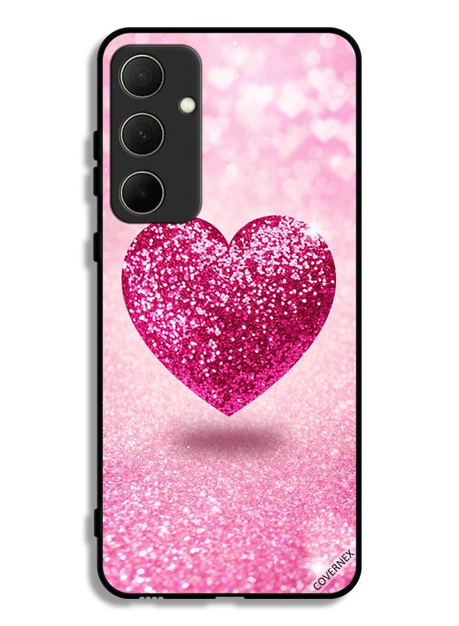 Covernex Samsung Galaxy A35 5G Protective Case Cover Glitter Heart - Image 1