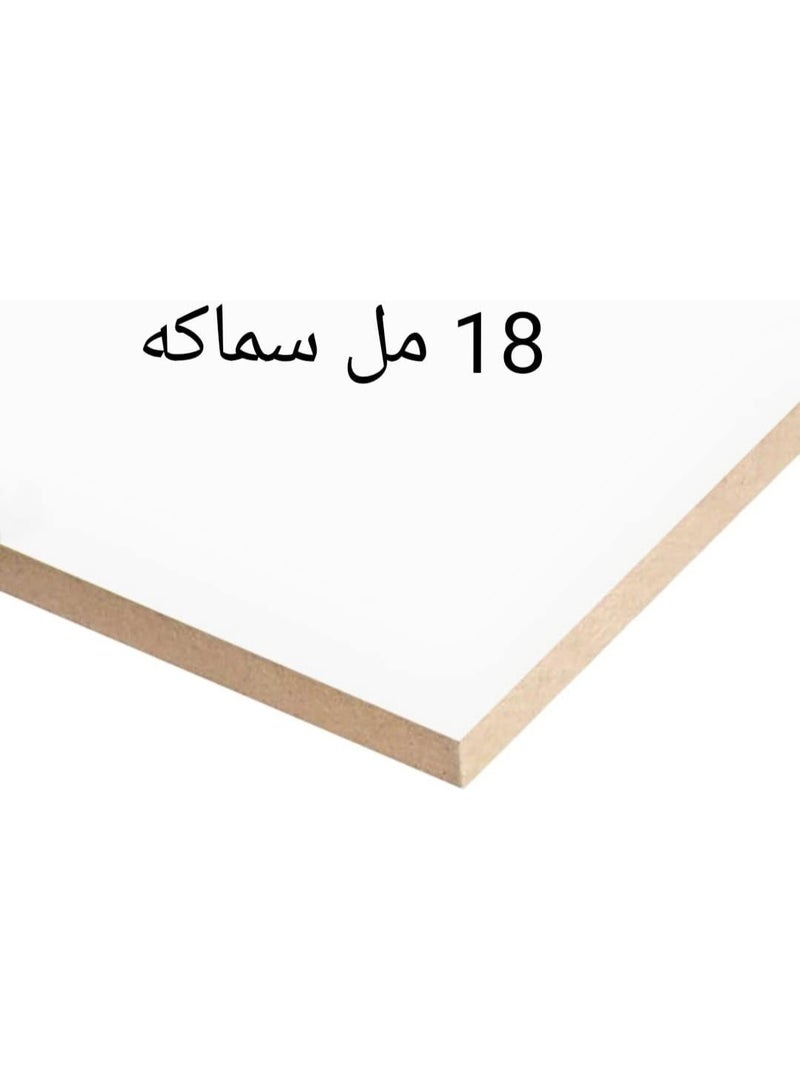 رفاءخشبيان مكيف شباك مع عازل حراري خلفي لتغطية فتحة المكيف ، غطاء لمكيف الهواء بهيكل خشبي متين بسمك 18 ملم - Image 2