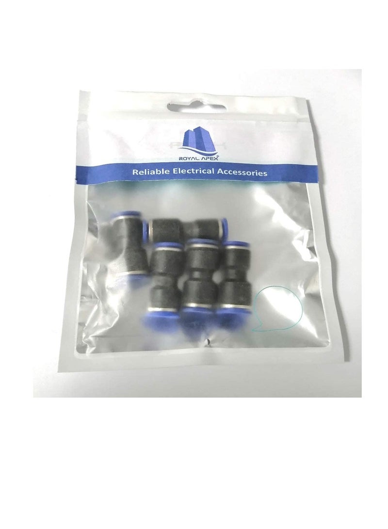 بي يو تجهيزات أنابيب البولي يوريثين أنبوب هوائي من البولي يوريثين دفع لتوصيل تركيبات مخفض مجموعة مقبس من 5 ، 10x6 مم - Image 2