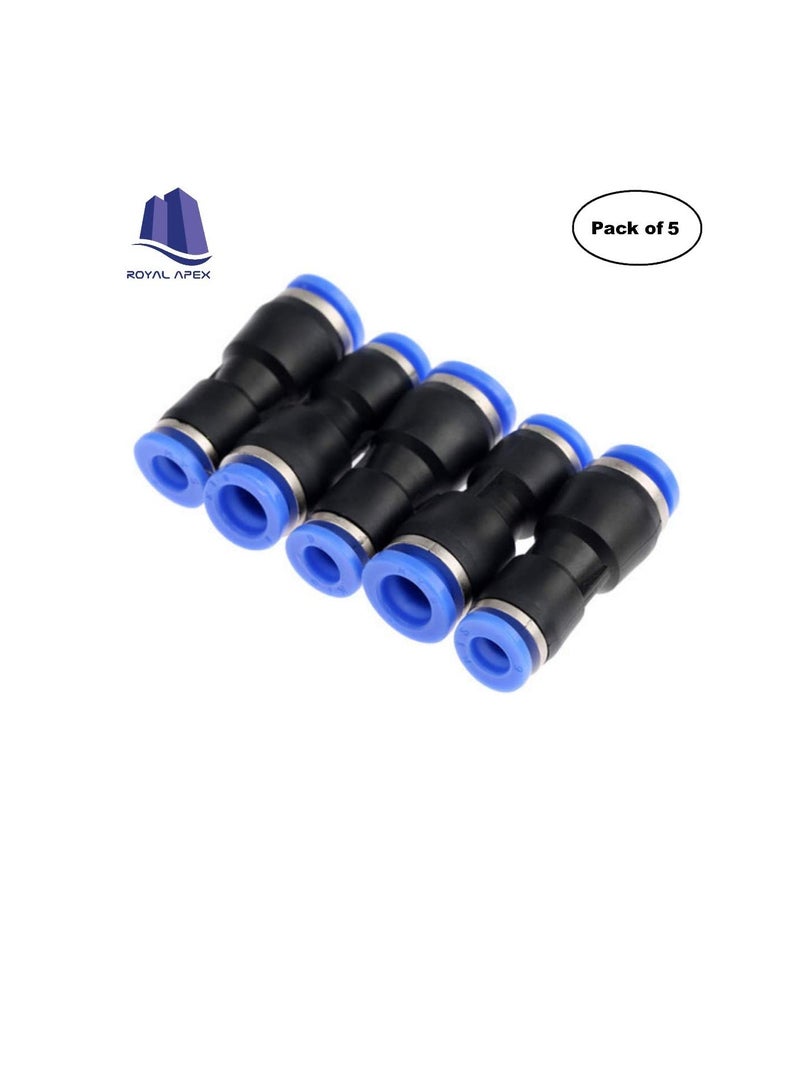 بي يو تجهيزات أنابيب البولي يوريثين أنبوب هوائي من البولي يوريثين دفع لتوصيل تركيبات مخفض مجموعة مقبس من 5 ، 10x6 مم - Image 1