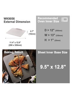 chefmade Cookie Sheet Pan 12 Inch One Handed Gripping Non Stick Rimless Bakeware  - Image 2