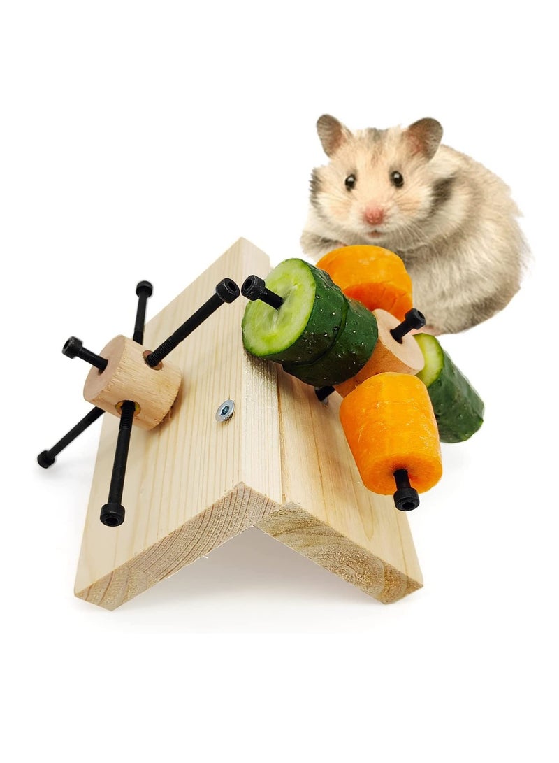 Excefore Hamster Toys, for Hamster, Gerbils, Mice, Rats and Other Small Animals to Chew and Play with, Induce Them to Grind Their Teeth - Image 1