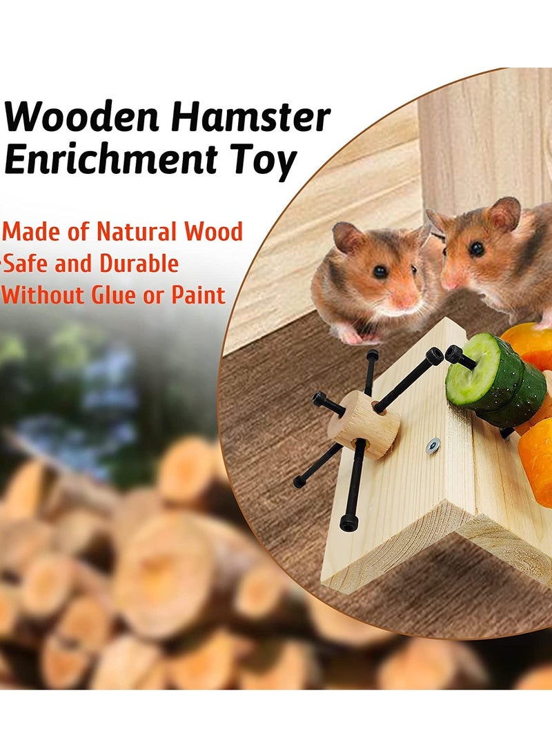Excefore Hamster Toys, for Hamster, Gerbils, Mice, Rats and Other Small Animals to Chew and Play with, Induce Them to Grind Their Teeth - Image 4