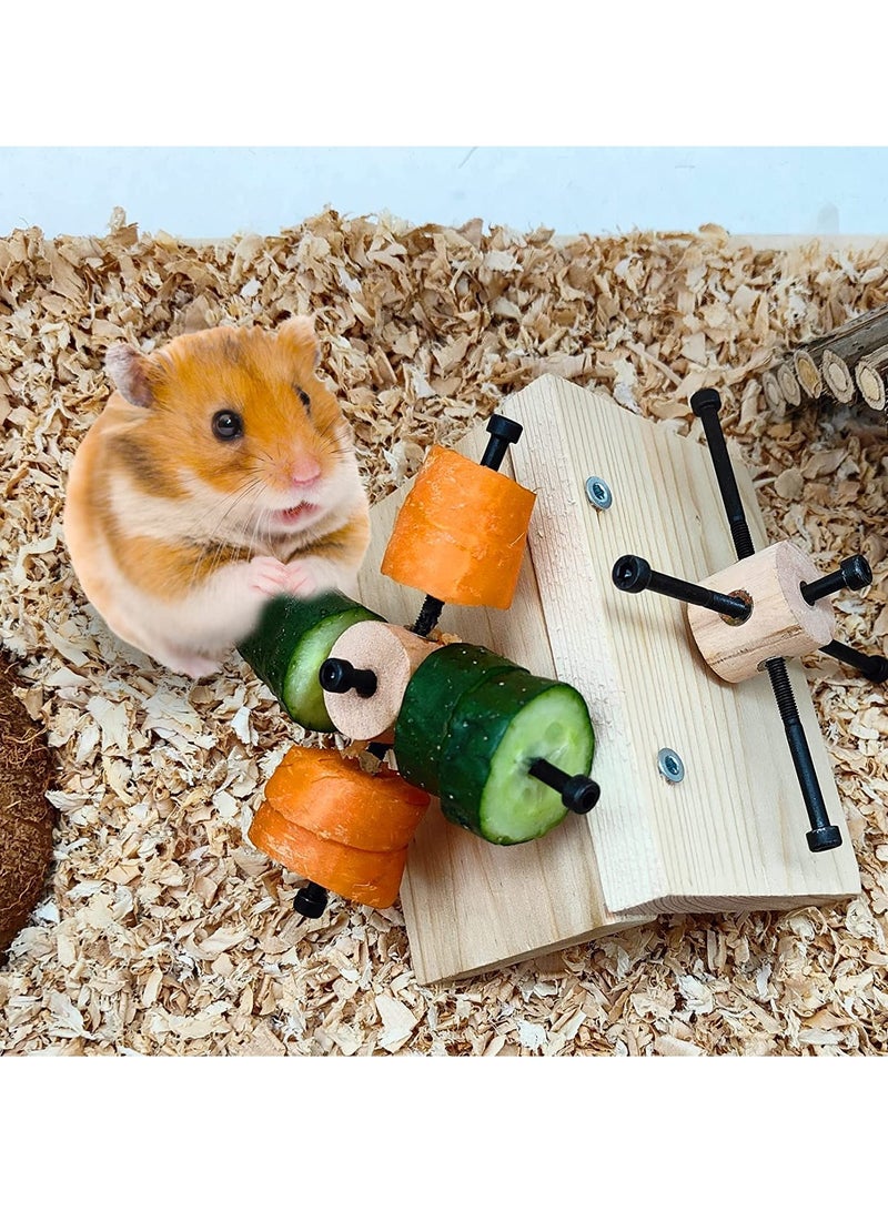 Excefore Hamster Toys, for Hamster, Gerbils, Mice, Rats and Other Small Animals to Chew and Play with, Induce Them to Grind Their Teeth - Image 2