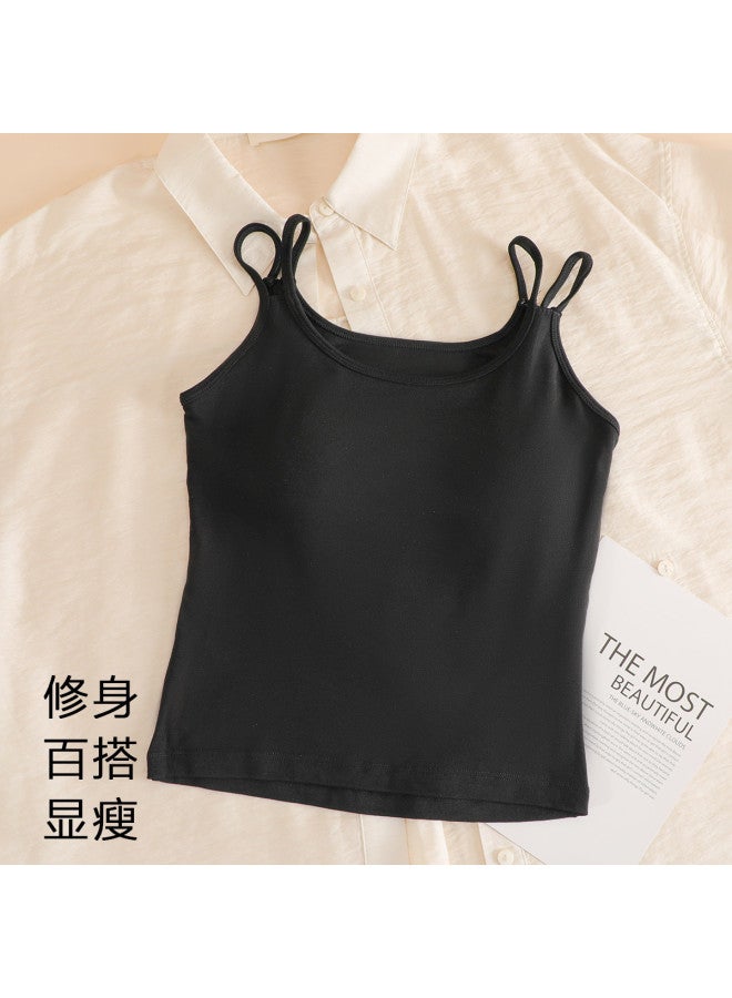 Top melon Sleeveless Undershirt For Women, Slimming And Back-Enhancing Camisole, Skin-Friendly And Breathable Layering Tank Top - Image 4