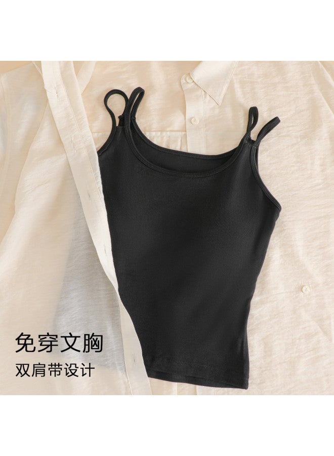 Top melon Sleeveless Undershirt For Women, Slimming And Back-Enhancing Camisole, Skin-Friendly And Breathable Layering Tank Top - Image 2
