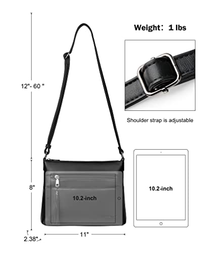 MASINTOR Crossbody Bags for Women, Lightweight Medium Crossbody Purse, Soft Leather Women's Shoulder Handbags with Tassel for Shopping or Travel - Image 4
