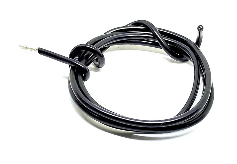 INVENTO 20mtr 17 AWG 1 sqmm Durability 28A Tinned Copper Silicone Wire Flexible Black Cable 27mm Dia High Temperature for DIY - Image 1