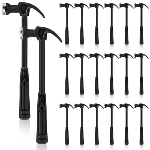 WILLBOND 20 Pcs Mini Plastic Claw Hammer 73 Mini Safety Hammer Small Household Tool for Craft DIY Woodworking Nail Puncher Emergency Escape Lightweight Easy to Carry - Image 1