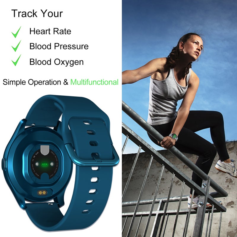 T88 Smart Bracelet 1.28'' Full-round Full-touch Screen Body Temperature/Immunity Monitor Multi-sports Mode Message Reminder Compatible with Android iOS - Image 3