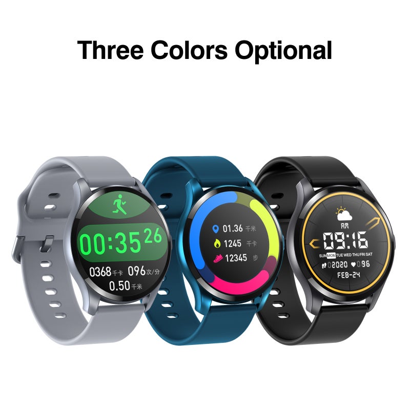 T88 Smart Bracelet 1.28'' Full-round Full-touch Screen Body Temperature/Immunity Monitor Multi-sports Mode Message Reminder Compatible with Android iOS - Image 2