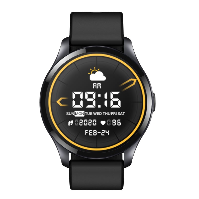 T88 Smart Bracelet 1.28'' Full-round Full-touch Screen Body Temperature/Immunity Monitor Multi-sports Mode Message Reminder Compatible with Android iOS - Image 1